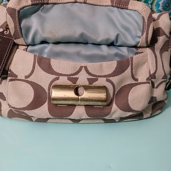 Coach Shoulder Bag - Kristin with Signature Monogram - Picture 12 of 13